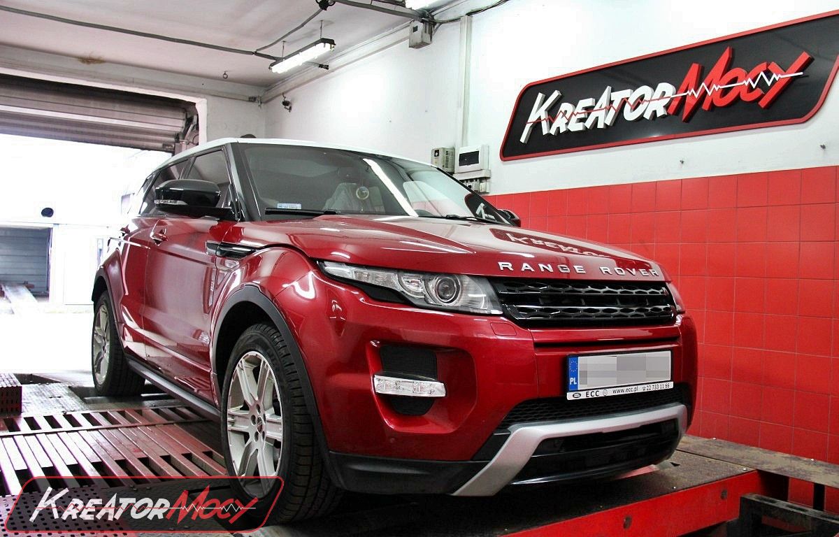 Chip tuning Range Rover Evoque 2.0 Si4 240 KM Kreator Mocy